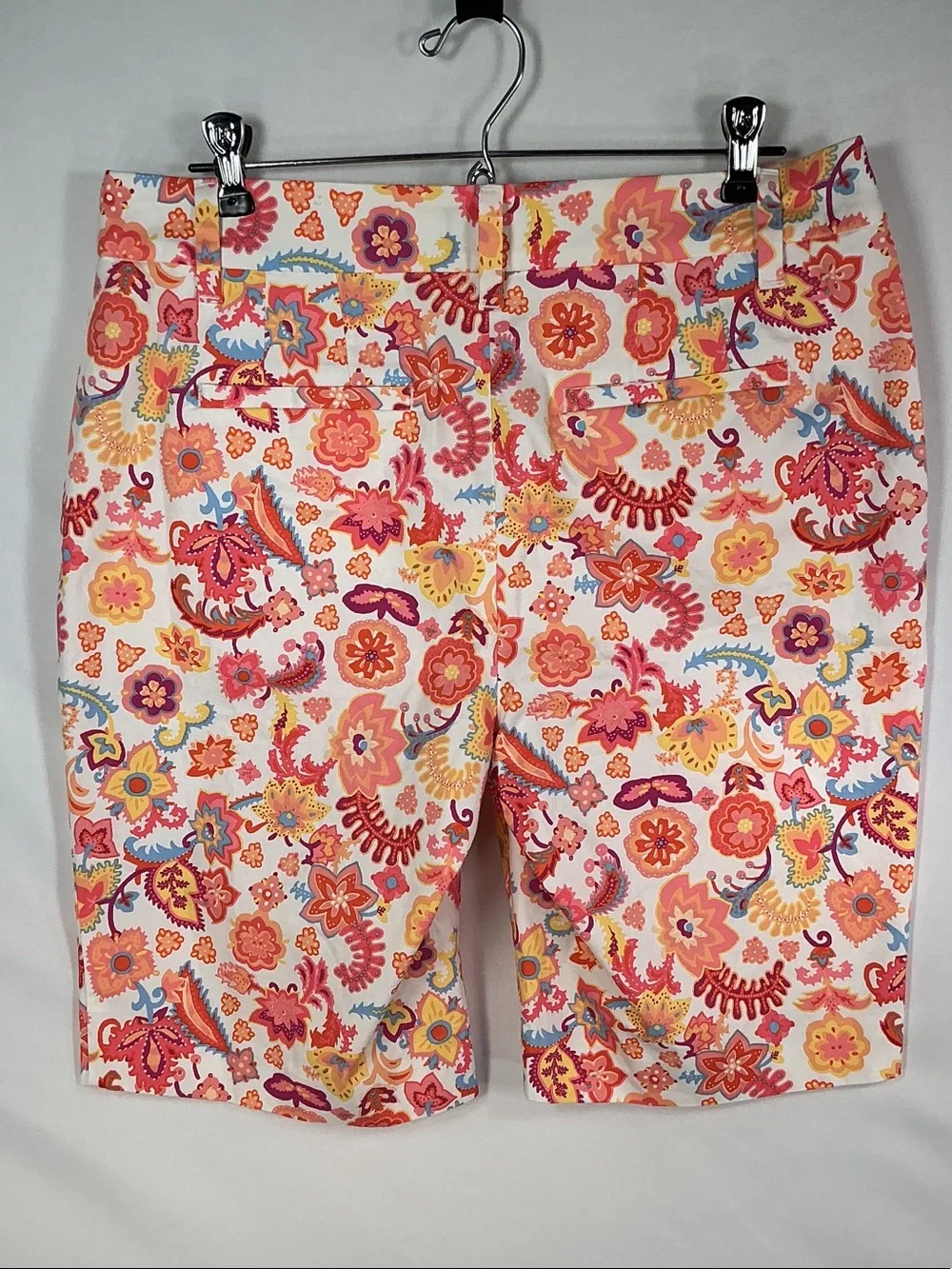 Talbots The Perfect Short Floral Paisley Bermuda Shorts 6
